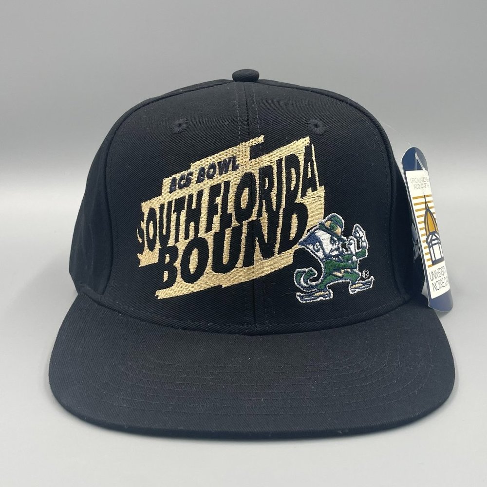 Adidas BCS Bowl Black Irish South Florida Bound Notre Dame Snapback Football Hat